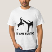 Extreme Hunting Deer Karate Kick T-shirt (Voorkant)