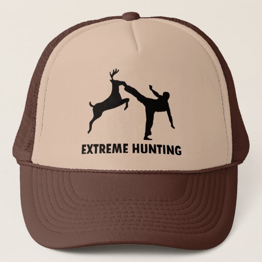 Extreme Hunting Deer Karate Kick Trucker Pet (Voorkant)