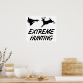 Extreme Hunting Karate Kick Deer Poster (Keuken)