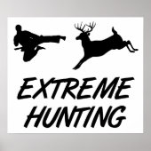 Extreme Hunting Karate Kick Deer Poster (Voorkant)