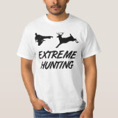 Extreme Hunting Karate Kick Deer T-shirt (Voorkant)