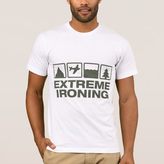 Extreme Ironing Lineup AA T-shirt (Voorkant)