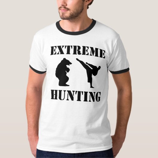 Extreme jacht, grappig, grafisch, T-shirt, shirt (Voorkant)