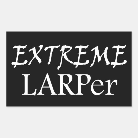 Extreme Larper Rechthoekige Sticker (Voorkant)