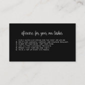 Extreme Lash Extensions Beauty Consultant Expert Visitekaartje (Achterkant)