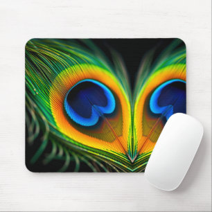 Extreme Macro van Peacock Feather Eye Muismat