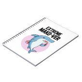 Extreme Mako-ver Cute Mako Shark Pun Notitieboek (Linkerzijde)