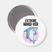 Extreme Mako-ver Grappige Mako Haaien Punt Magneet (Voorkant / Achterkant)