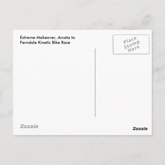 Extreme Makover Briefkaart (Achterkant)