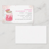 Extreme Milkshake Roze Donut Sprinkles Visitekaartje (Voorkant / Achterkant)