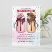 Extreme Milkshakes Birthday Party Kaart (Staand voorkant)