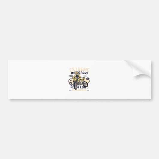Extreme Motocross Bumpersticker (Voorkant)