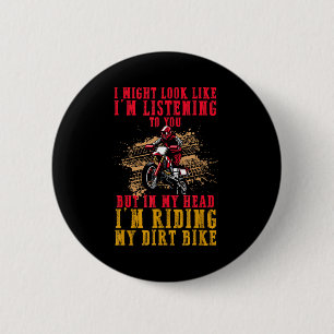 Extreme Motocross-fan Dirt Bike-rijdersdroom Grapp Ronde Button 5,7 Cm