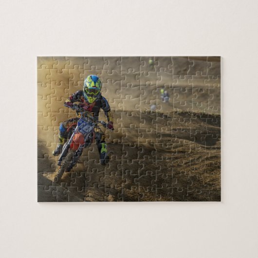 Extreme Motocross Motorcycle Bike Legpuzzel (Horizontaal)