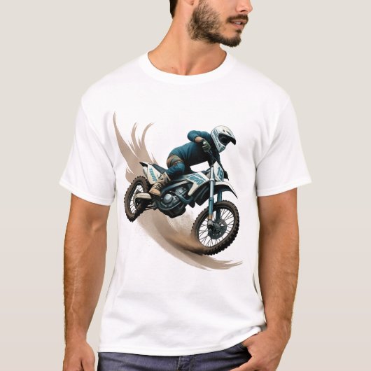 Extreme Motocross Rider Feel the Thrill Tee T-shirt (Voorkant)