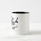 Extreme Motocross Stuntmen Tweekleurige Koffiemok (Center)