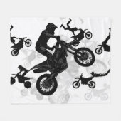 Extreme Motocross Stunts Fleece Deken (Voorkant (Horizontaal))