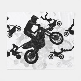 Extreme Motocross Stunts Fleece Deken
