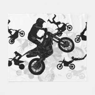 Extreme Motocross Stunts Fleece Deken
