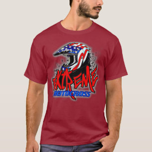 Extreme motorcross m of motorhelm met t-shirt