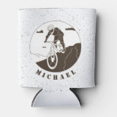 Extreme Mountain Biking Sport Cyclist Name Blikjeskoeler (Voorkant)