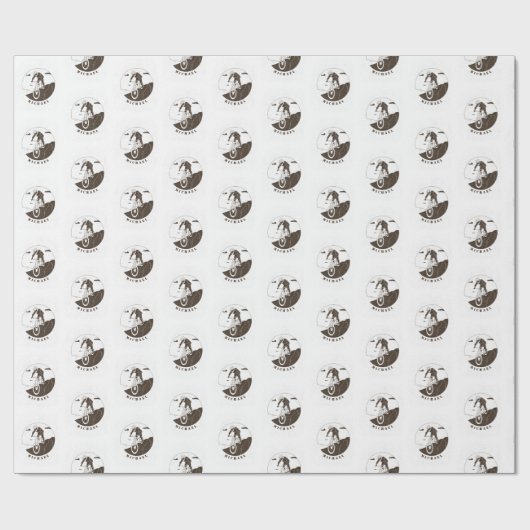 Extreme Mountain Biking Sport Cyclist Name Cadeaupapier (Vlak)