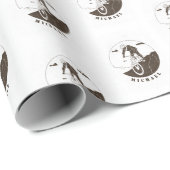 Extreme Mountain Biking Sport Cyclist Name Cadeaupapier (Rol Hoek)