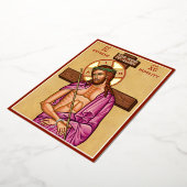 Extreme nederigheid folie feestdagenkaart (Gedraaid)