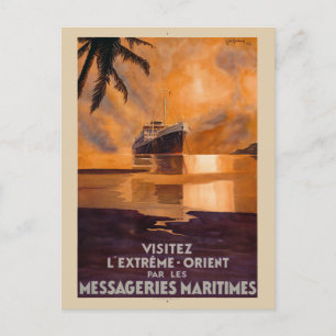 Extreme-Orient Verre Oosten Vintage Poster 1931 Briefkaart