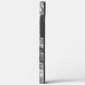 Extreme overlay-rommel van grijze reliëfkwadraten Case-Mate iPhone case (Achterkant / Links)