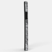 Extreme overlay-rommel van grijze reliëfkwadraten Case-Mate iPhone case (Achterkant/rechts)