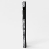 Extreme overlay-rommel van grijze reliëfkwadraten Case-Mate iPhone case (Achterkant/links)