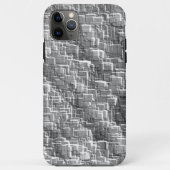 Extreme overlay-rommel van grijze reliëfkwadraten Case-Mate iPhone case (Achterkant)