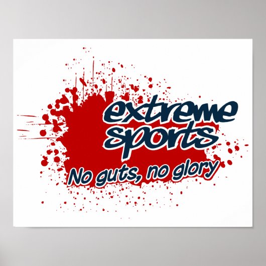 Extreme poster voor sport, aanpasbaar (Voorkant)