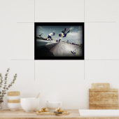 Extreme Poster voor sporten:Skateboarders die tric (Keuken)