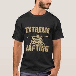 Extreme Rafting houdt van goed peddelen kano club T-shirt
