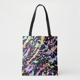 extreme regenbooginktinteling : tote bag
