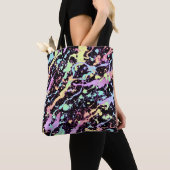 extreme regenbooginktinteling : tote bag (Dichtbij)