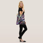 extreme regenbooginktinteling : tote bag (Op model)