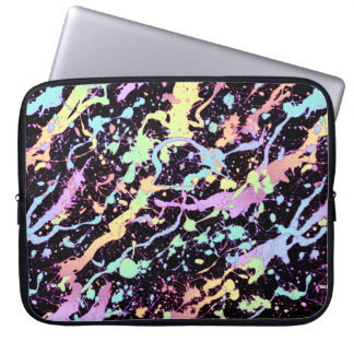 extreme regenbooginktuitbarsting : laptop sleeve