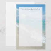 Extreme relaxatie Beach Uitzicht White Sand Briefpapier (Voorkant / Achterkant)