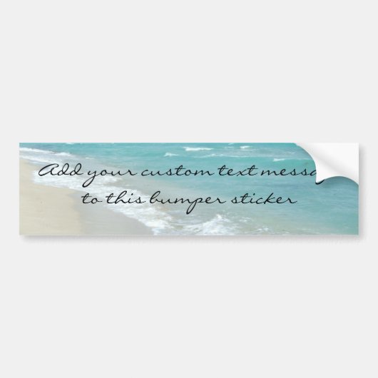 Extreme relaxatie Beach Uitzicht White Sand Bumpersticker (Voorkant)