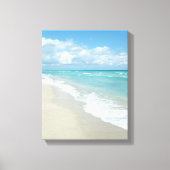 Extreme relaxatie Beach Uitzicht White Sand Canvas Afdruk (Voorkant)