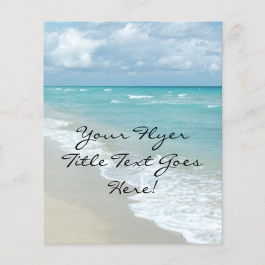 Extreme relaxatie Beach Uitzicht White Sand Flyer (Voorkant)