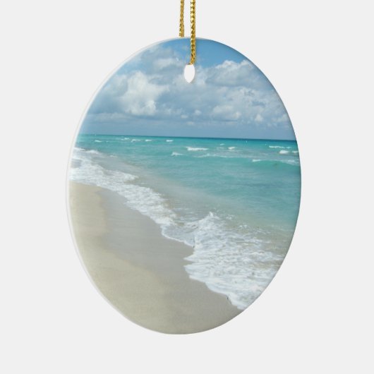 Extreme relaxatie Beach Uitzicht White Sand Keramisch Ornament (Rechts)