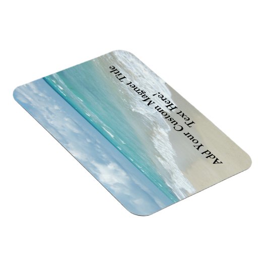 Extreme relaxatie Beach Uitzicht White Sand Magneet (Rechterzijde)