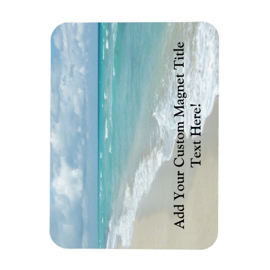 Extreme relaxatie Beach Uitzicht White Sand Magneet (Verticaal)