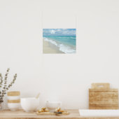 Extreme relaxatie Beach Uitzicht White Sand Poster (Keuken)