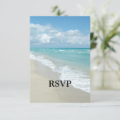 Extreme relaxatie Beach Uitzicht White Sand RSVP Kaartje (Staand voorkant)