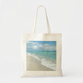 Extreme relaxatie Beach Uitzicht White Sand Tote Bag (Voorkant)